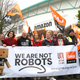 Amazon workers protest Black Friday in the UK.
